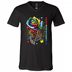autism tee, Black, V-Neck T-Shirt
