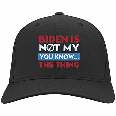 Biden Is Not My Y Hat, Black, Twill Cap