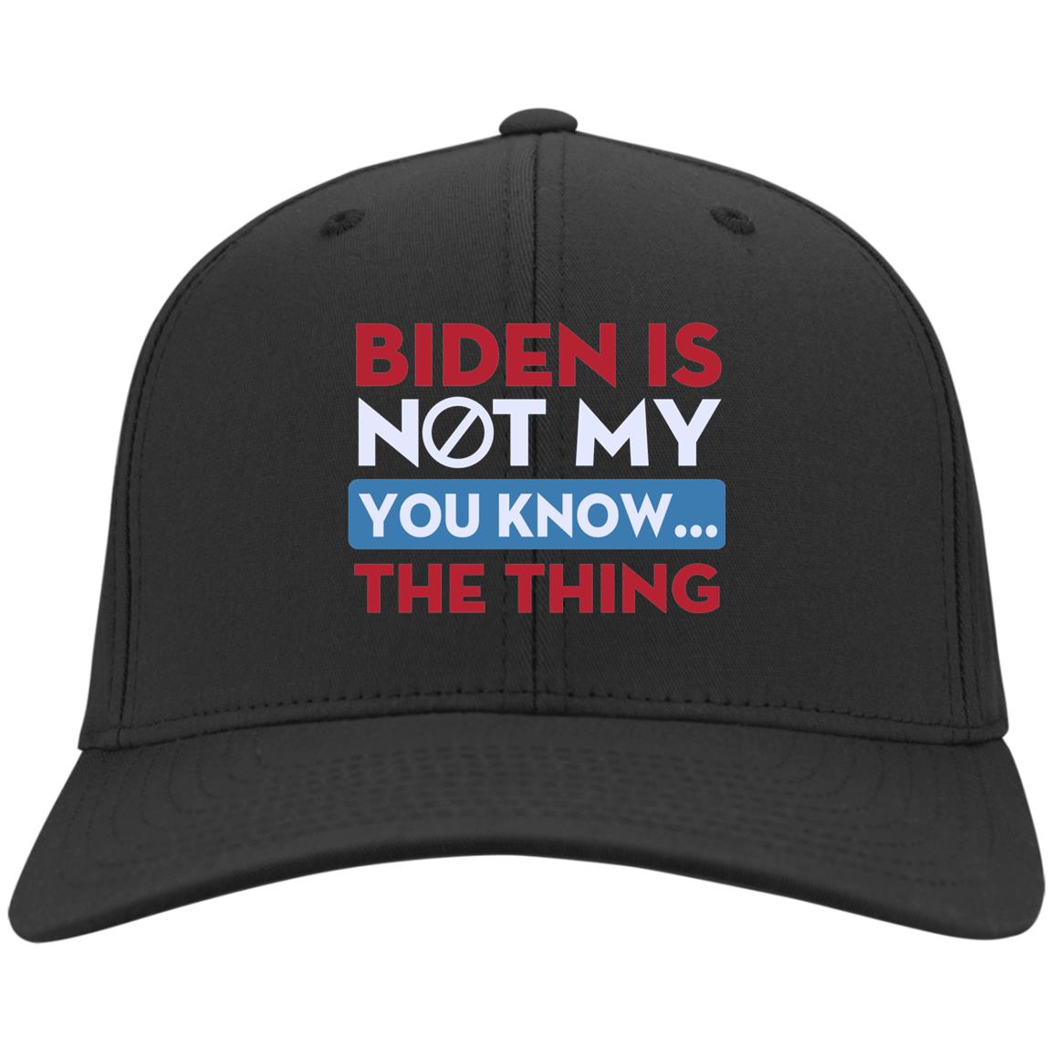 Biden Is Not My Y Hat, Black, Twill Cap