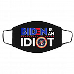Biden Is An Idiot, Black, Cloth Face Cover – Medium/Large Biden Is An Idiot, Black, Cloth Face Cover – Medium/Large