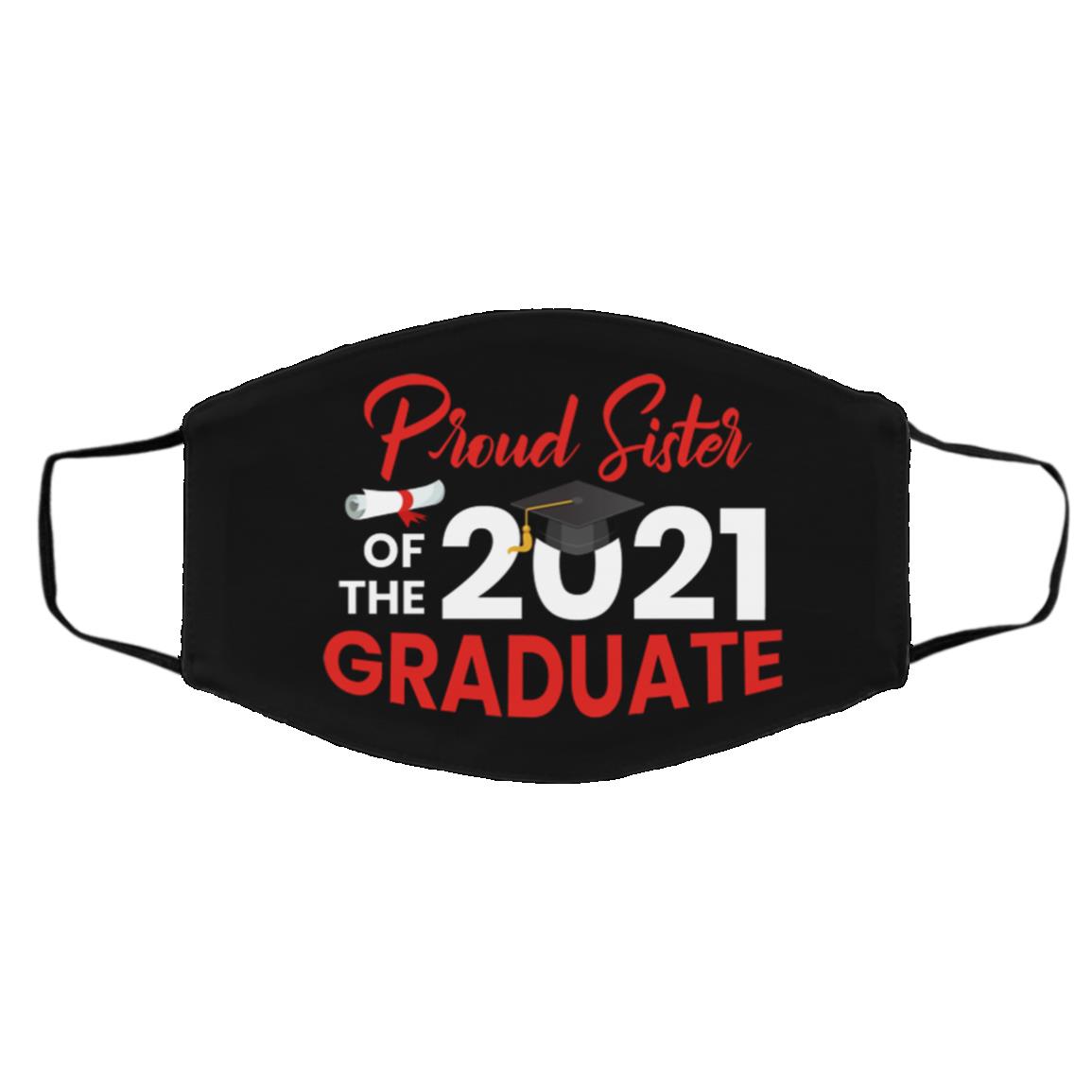 Sister Mask, Black, Cloth Face Cover – Medium/Large