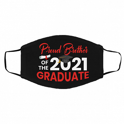 Brother Mask, Black, Cloth Face Cover – Medium/Large