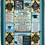 Personalized Blanket, White, Cozy Plush Fleece Blanket - 50x60