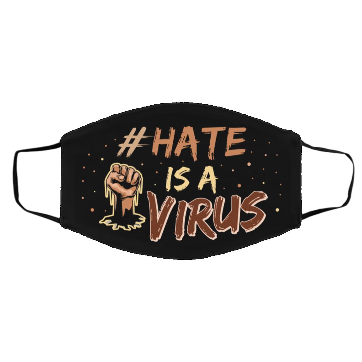 Hate Mask, Black, Cloth Face Cover – Medium/Large Hate Mask, Black, Cloth Face Cover – Medium/Large