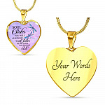 You Will Always Be The Sister Of My Soul Heart Pendant Necklace - Necklaces For Your Sister - Heart Luxury Necklace (Gold Plated)