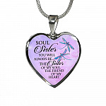 You Will Always Be The Sister Of My Soul Heart Pendant Necklace - Necklaces For Your Sister - Heart Luxury Necklace (Silver)