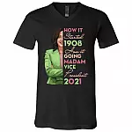 How it 2021 tee, Black, V-Neck T-Shirt