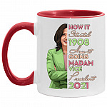 How it 2021 accent, White/Red, 11 oz. Accent Mug