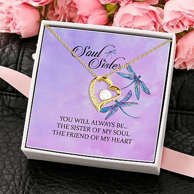 You Will Always Be The Sister Of My Soul Forever Love Pendant Necklace - Necklaces For Your Sister