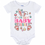 I'm The Baby Bunny Baby Easter Onesie - Baby Toddlers Bodysuit, White, Baby Onesie - 12 Month