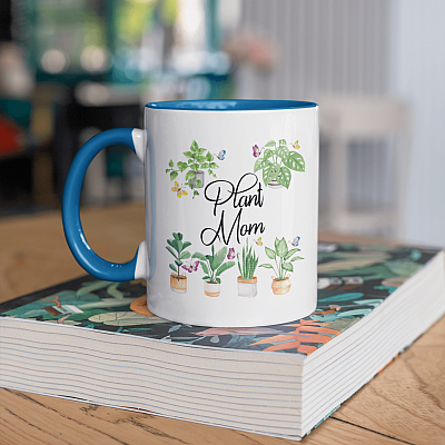 Alternative view of Plant Mom Accent Mug