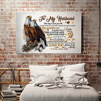 Alternative view of To My Husband Framed Canvas - I Have Found The One Whom My Soul Loves Unframed Poster