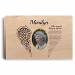 Personalized Custom Photo The Moment That You Left Me Memorial Framed Canvas Prints - Unframed Poster, White, 0.75'' Framed Canvas