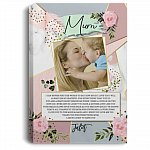 Personalized Photo Mum Poem Gallery Wrapped Framed Canvas Prints - Unframed Poster - Home Decor Wall Art, White, 0.75'' Framed Canvas