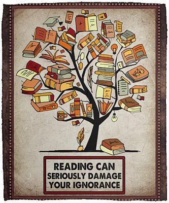 Reading Can Seriously Damage Your Ig, White, Cozy Plush Fleece Blanket - 50x60