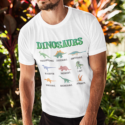 Alternative view of Dinosaurs T-Shirt - Youth Tee