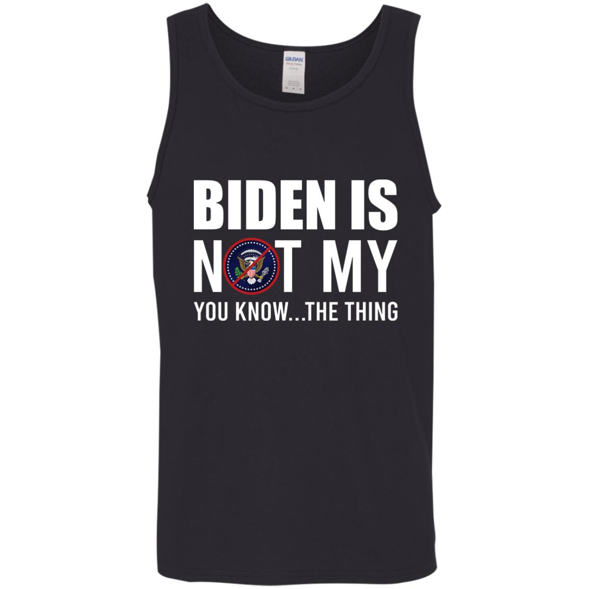 Political Shirt Biden Is No, Black, Unisex Tank Top Political Shirt Biden Is No, Black, Unisex Tank Top