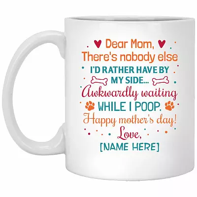 Personalized Coffee Mug, White, 11 oz. White Mug
