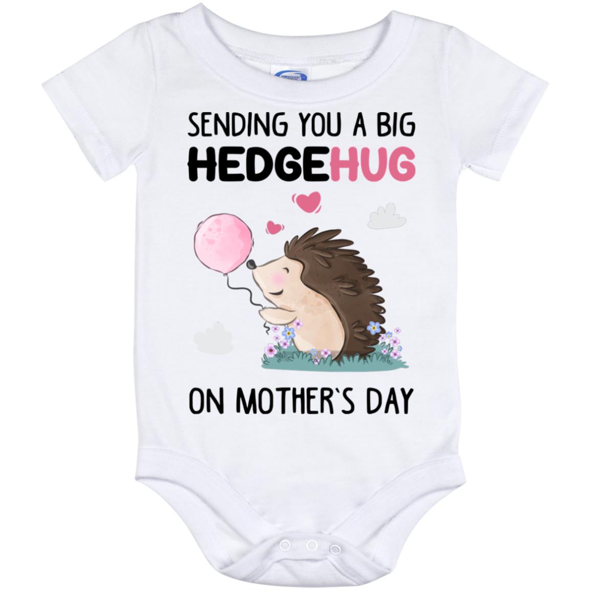 Sending You A Big Hedgehug, White, Baby Onesie - 12 Month
