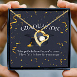 Graduation Senior 2021 Take Pride In How Far You've Come Class Of 2021 Forever Love Pendant Necklace