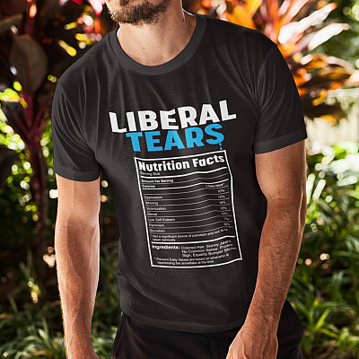 Alternative view of Liberal Tears Nutrition Facts Anti Liberal Pro Trump Republican T-shirt - Trump Is Still My President Shirt