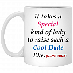 Personalized It Takes A Special Kind Of Lady Ceramic Coffee Mug - Water Bottle - Color Changing Mug, White, 11 oz. White Mug Personalized It Takes A Special Kind Of Lady Ceramic Coffee Mug - Water Bottle - Color Changing Mug, White, 11 oz. White Mug