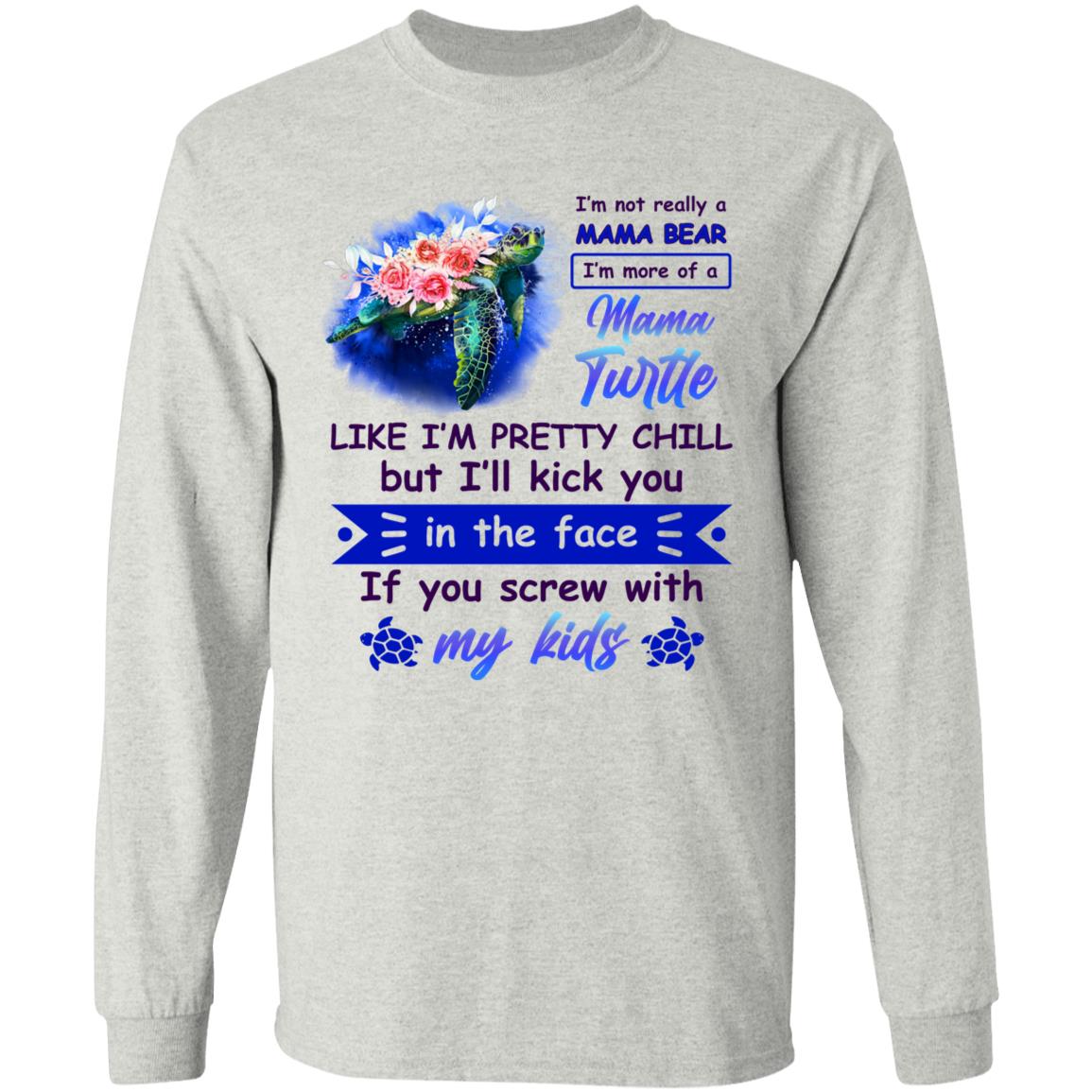 mama hoodie, Ash, Long Sleeve mama hoodie, Ash, Long Sleeve