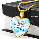I'll Hold You In My Heart Until I Can Hold You In Heaven Heart Pendant Necklace - Heart Luxury Necklace (Gold Plated)