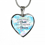 I'll Hold You In My Heart Until I Can Hold You In Heaven Heart Pendant Necklace - Heart Luxury Necklace (Silver)