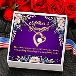 Mothers Day Jewelry Mother Daughter Love Forever Love Pendant Necklace - Mother Daughter Pendant