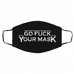 Go Fuck Your Mask, Black, Cloth Face Cover – Medium/Large Go Fuck Your Mask, Black, Cloth Face Cover – Medium/Large