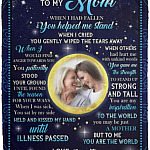 Personalized Photo From Daughter To M blanket, White, Cozy Plush Fleece Blanket - 50x60 Personalized Photo From Daughter To M blanket, White, Cozy Plush Fleece Blanket - 50x60