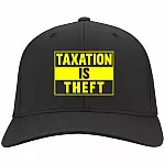 taxation hat, Black, Twill Cap