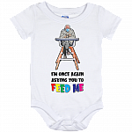 Funny Bernie Sanders I'm Once Again Asking You to Feed Me Baby Onesie - Toddler Baby Infant Bodysuit, White, Baby Onesie - 12 Month