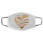 FMA Med/Lg Face Mask, White, Cloth Face Cover – Medium/Large