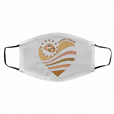 FMA Med/Lg Face Mask, White, Cloth Face Cover – Medium/Large