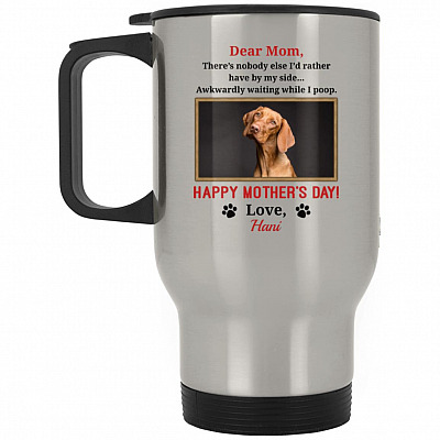 14 oz. Silver Travel Mug