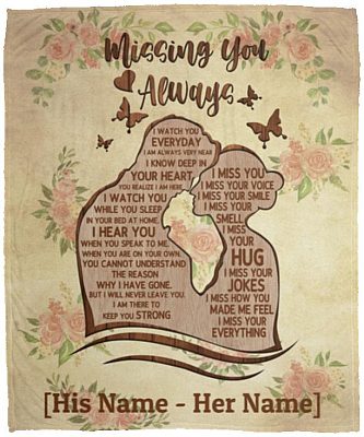 Personalized Missing, White, Cozy Plush Fleece Blanket - 50x60