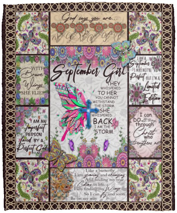 September Girl Fleece Mink Blanket, White, Cozy Plush Fleece Blanket - 50x60 September Girl Fleece Mink Blanket, White, Cozy Plush Fleece Blanket - 50x60