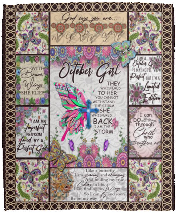 October Girl Fleece Mink Blanket, White, Cozy Plush Fleece Blanket - 50x60 October Girl Fleece Mink Blanket, White, Cozy Plush Fleece Blanket - 50x60