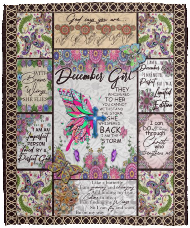 December Girl Fleece Mink Blanket, White, Cozy Plush Fleece Blanket - 50x60 December Girl Fleece Mink Blanket, White, Cozy Plush Fleece Blanket - 50x60