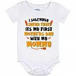 I Solemnly Swear That It's My, White, Baby Onesie - 12 Month