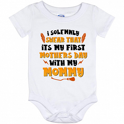 I Solemnly Swear That It's My, White, Baby Onesie - 12 Month