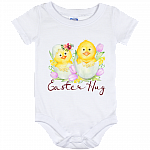 Easter Hug Chicks Baby Onesie - Baby Infant Bodysuit, White, Baby Onesie - 12 Month