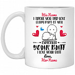 Personalized I Ador mug, White, 11 oz. White Mug