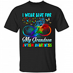 I Wear Blue, Black, Unisex T-Shirt I Wear Blue, Black, Unisex T-Shirt