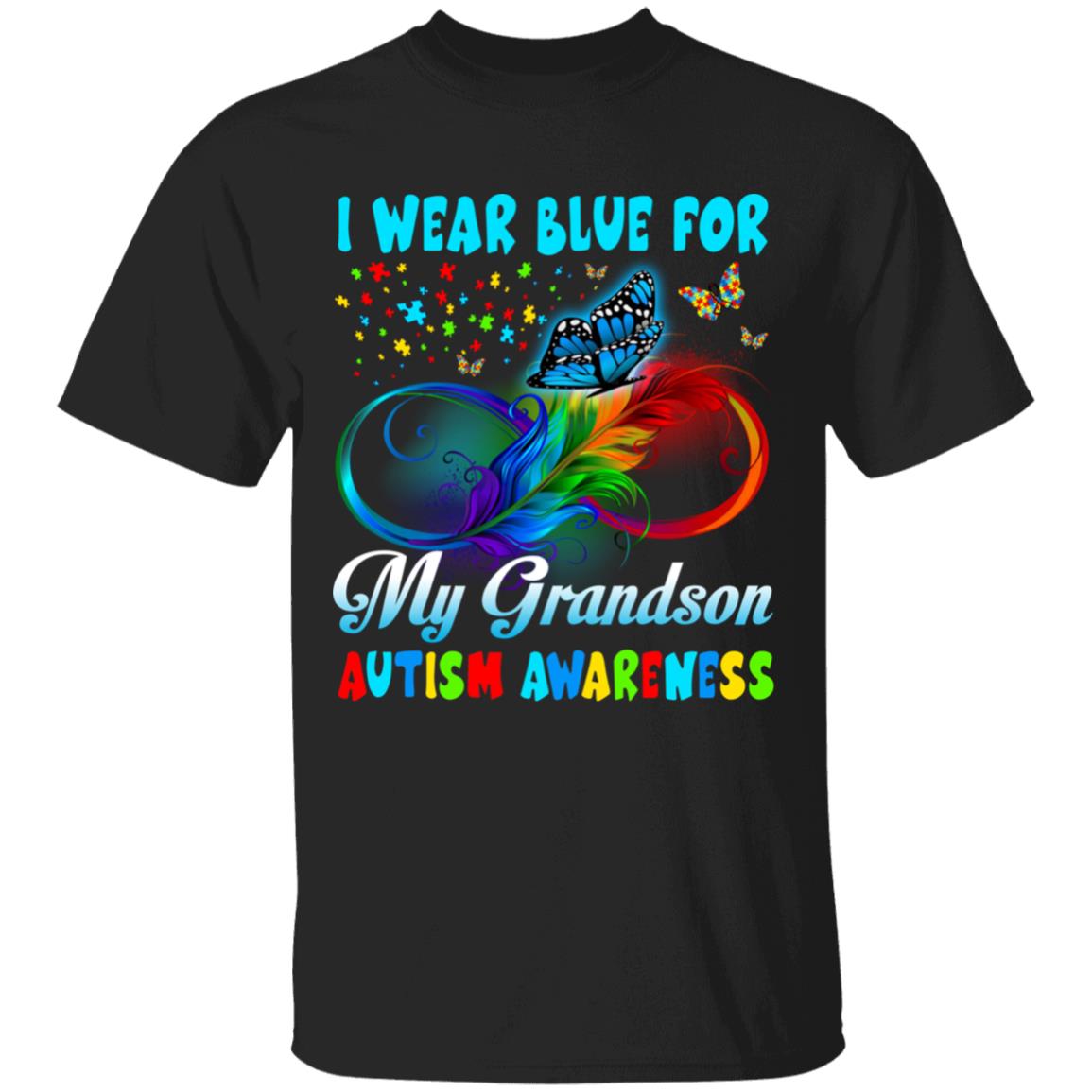 I Wear Blue, Black, Unisex T-Shirt I Wear Blue, Black, Unisex T-Shirt