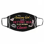 January Mask, White, Cloth Face Cover – Medium/Large January Mask, White, Cloth Face Cover – Medium/Large