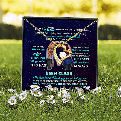 Alternative view of To My Bestie Friends Are Our Chosen Family The One Who Needs You Till The End Forever Love Necklace