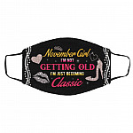 November Mask, White, Cloth Face Cover – Medium/Large